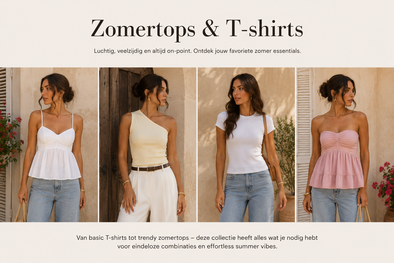Trendy zomertops en stijlvolle T-shirts voor dames van La Femme Boutique ☀️