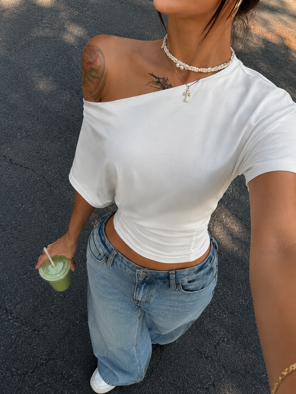 Basic One-shoulder top