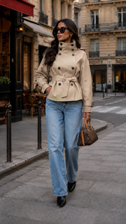 Amèlie Beige Trench Coat