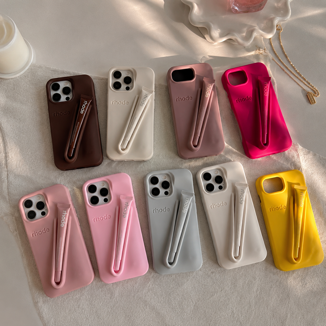 Telefoonhoesje met Lipglosshouder