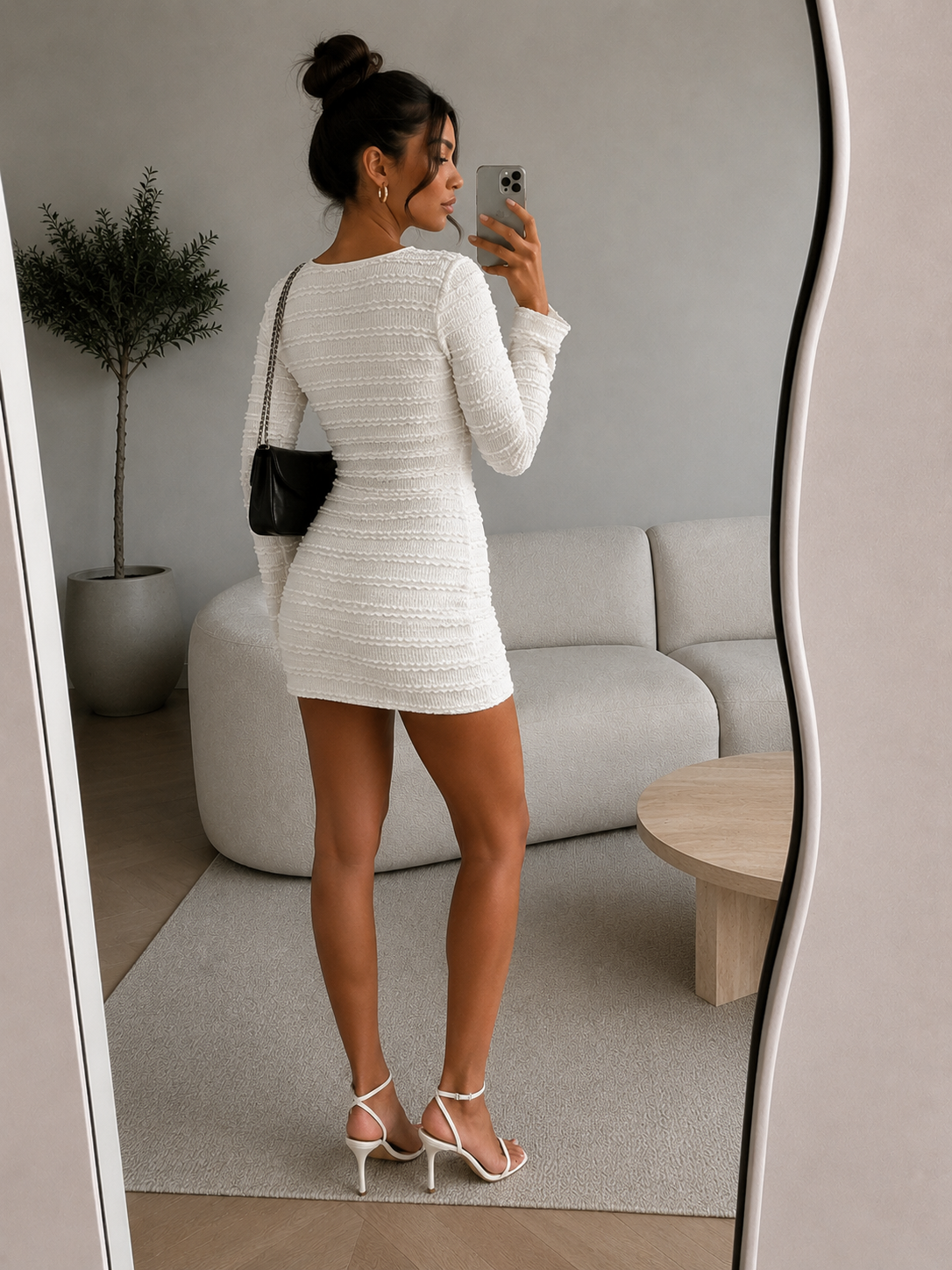 Mini Jurk met Lange Mouwen