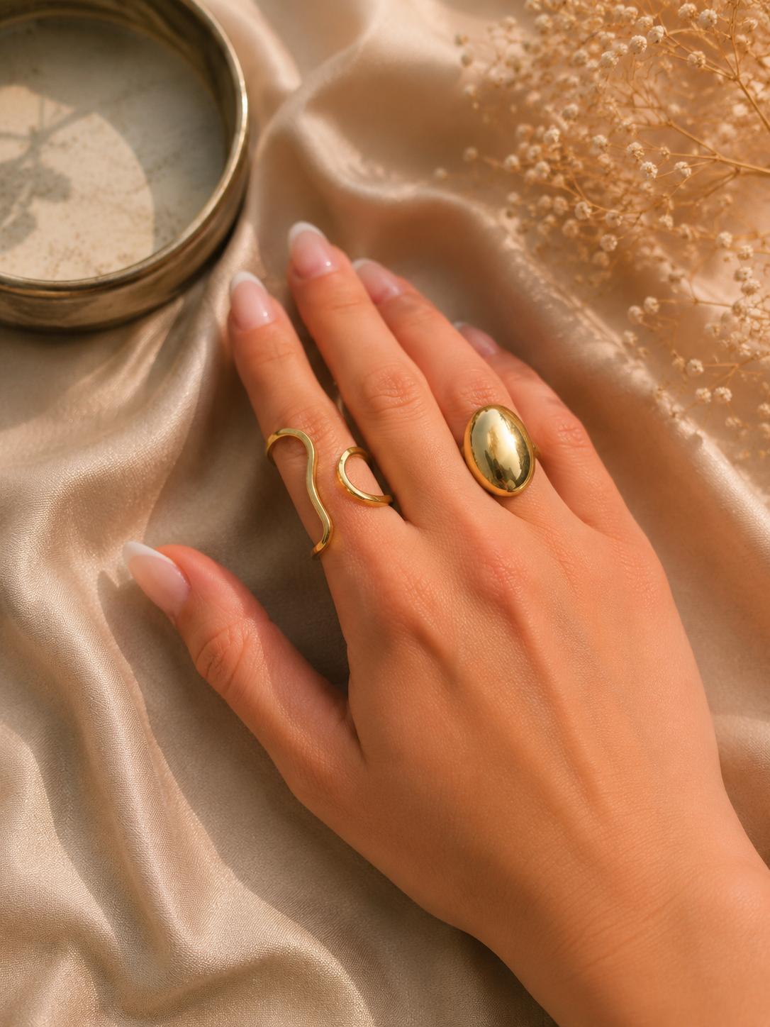 Verstelbare Goudkleurige Ringen Set 2