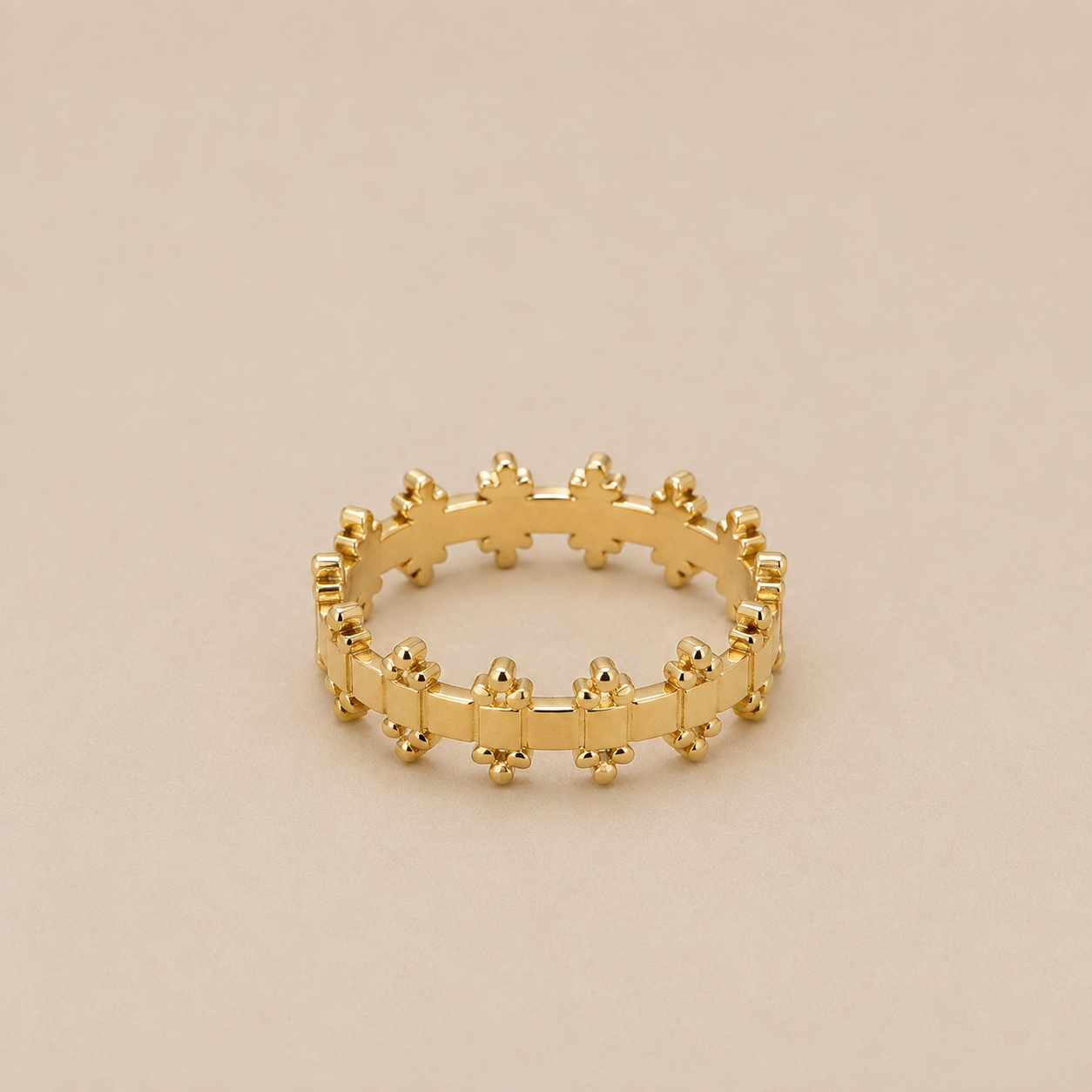 Golden Clover Ring