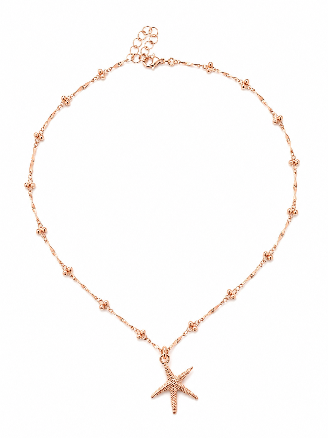 Starfish Necklace Rose Gold