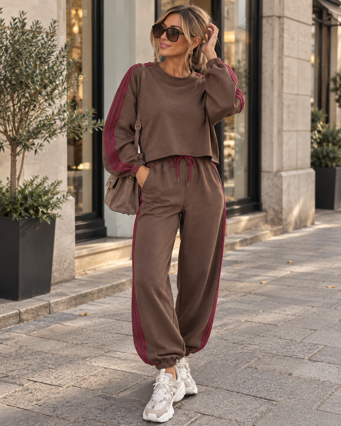 Luna Jogging set Burgundy