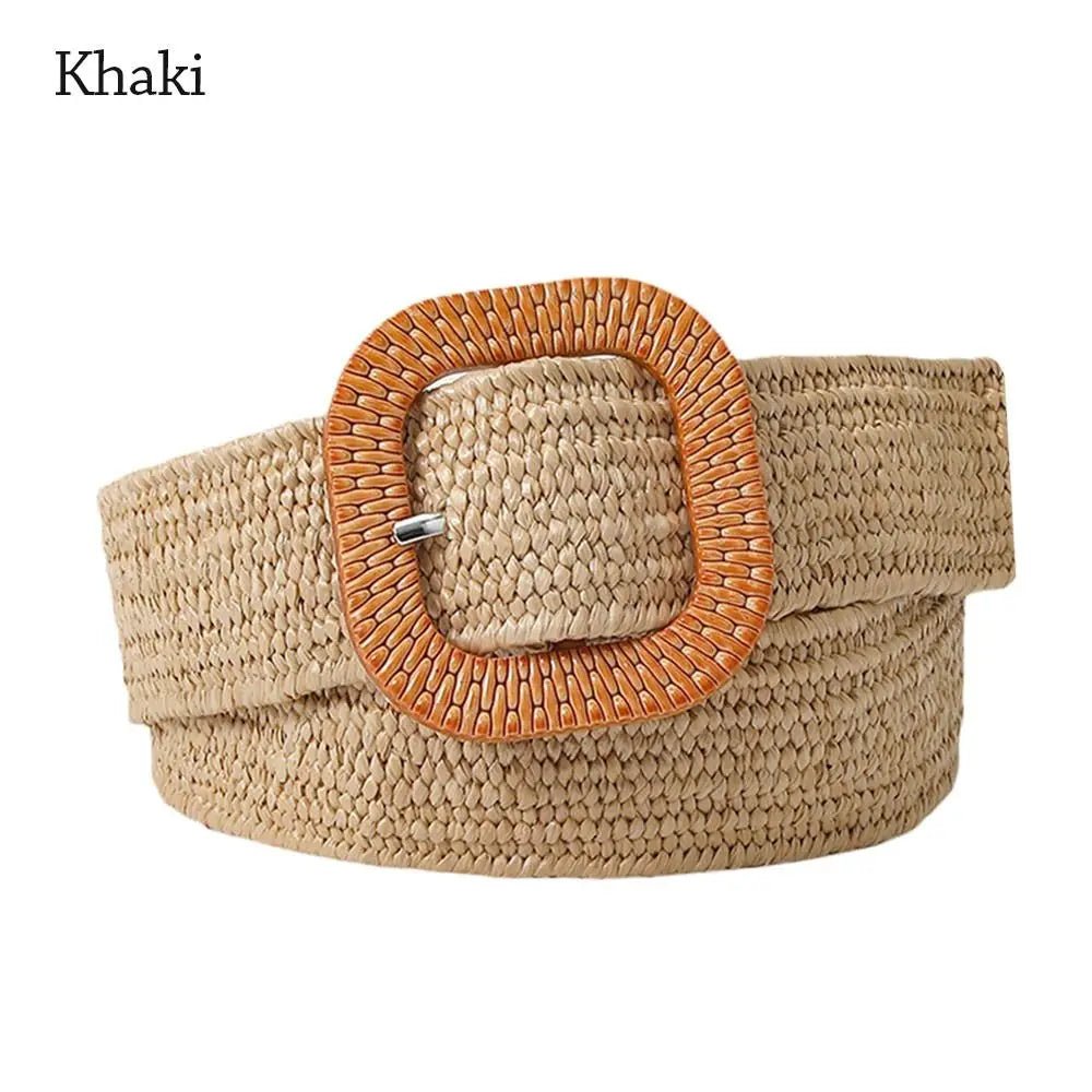 Boho riem met vierkante gesp voor dames van La Femme Boutique