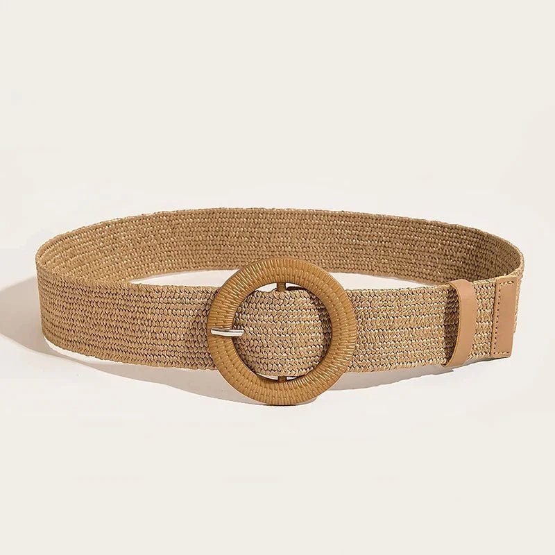 Boho Zomerriem met Ronde Gesp - La Femme Boutique