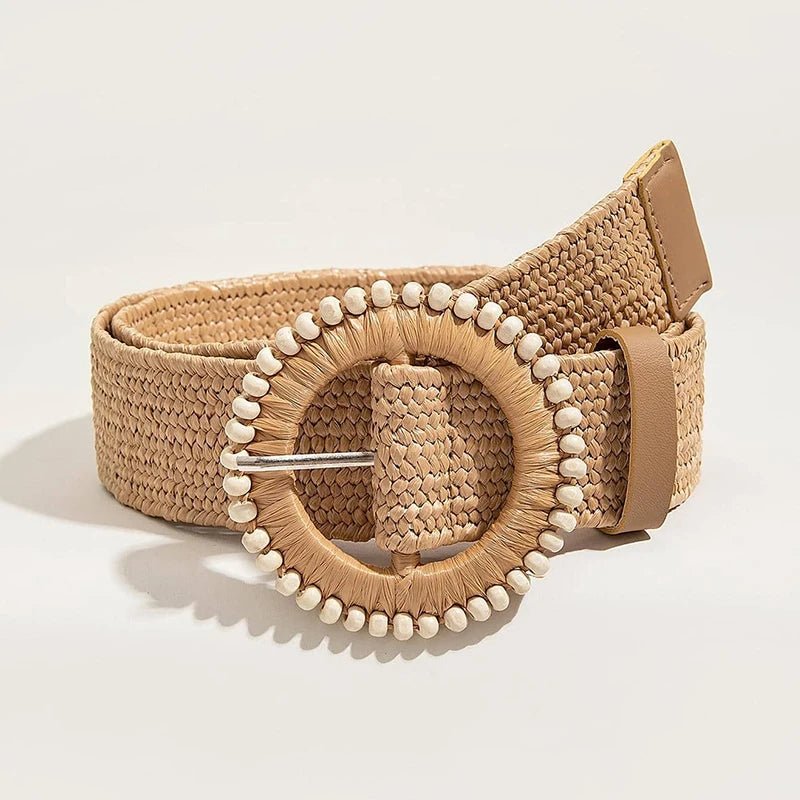 Boho Zomerriem met Ronde Gesp - La Femme Boutique