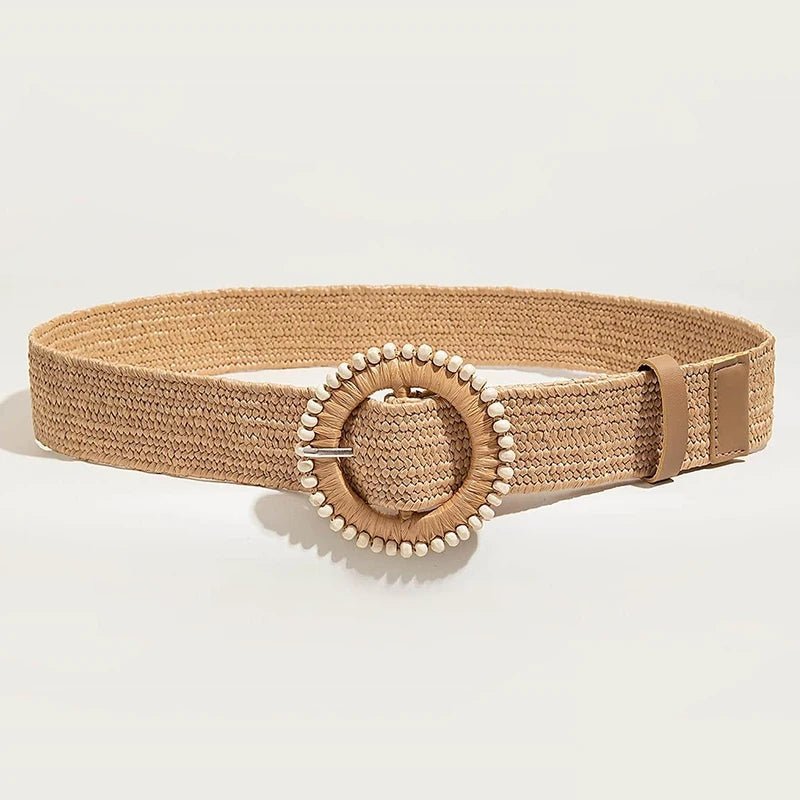 Boho Zomerriem met Ronde Gesp - La Femme Boutique