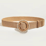 Boho Zomerriem met Ronde Gesp - La Femme Boutique