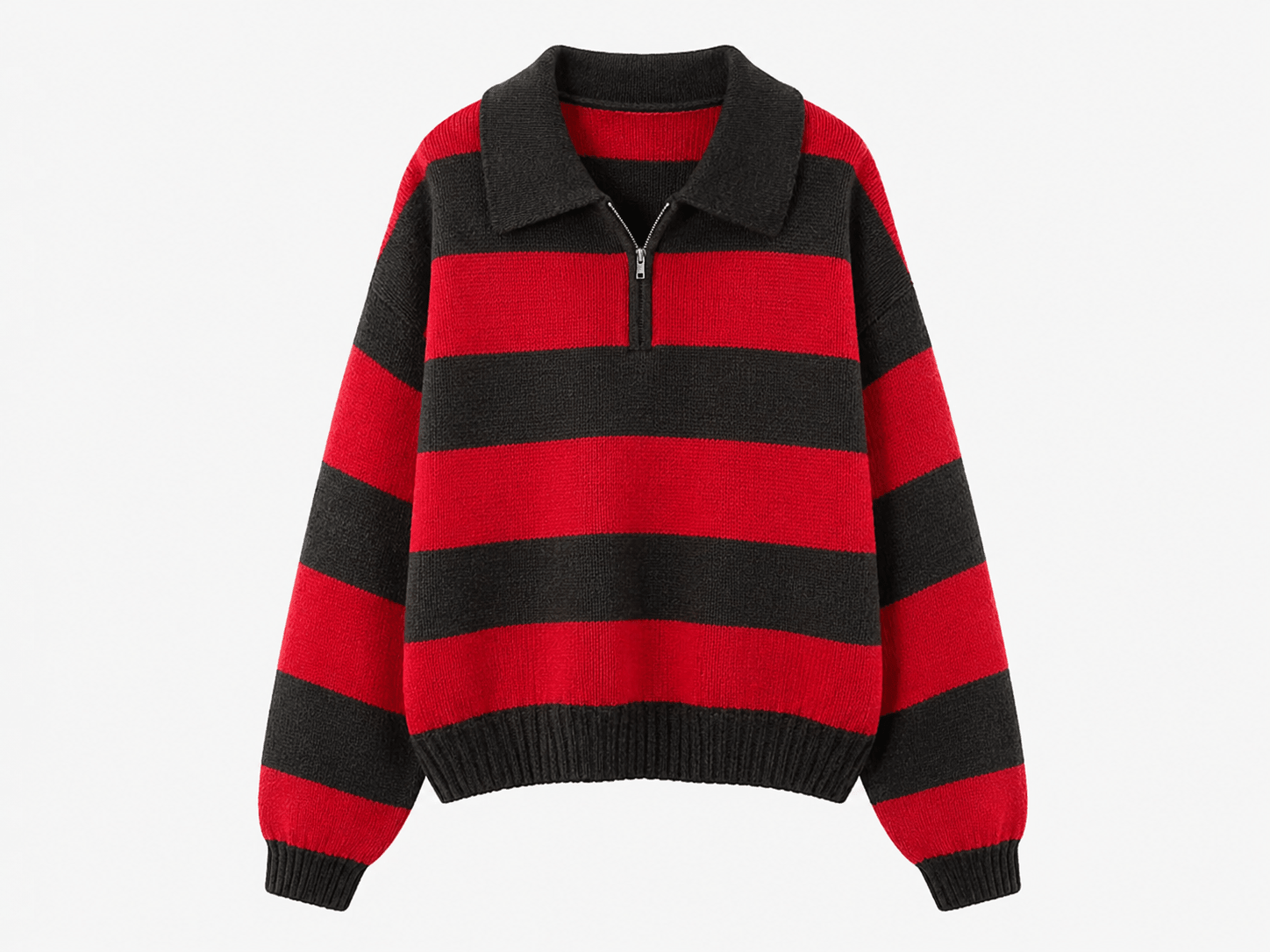 Gestreepte Oversized Sweater - La Femme Boutique