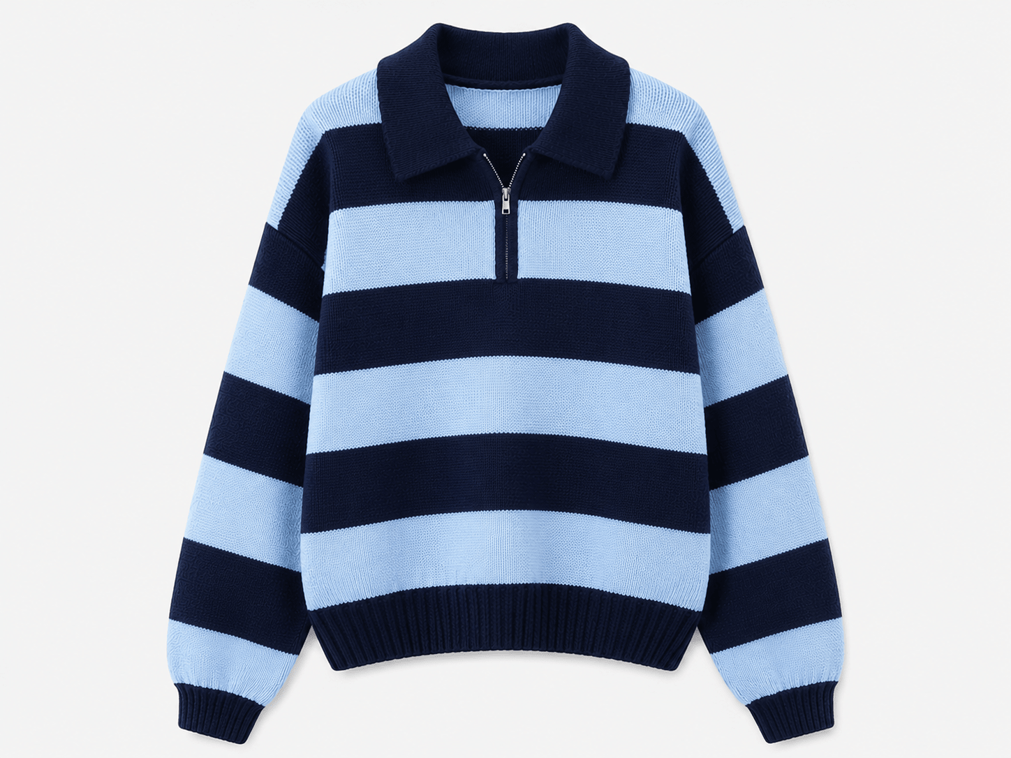 Gestreepte Oversized Sweater - La Femme Boutique