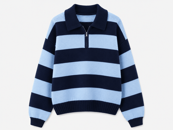 Gestreepte Oversized Sweater - La Femme Boutique