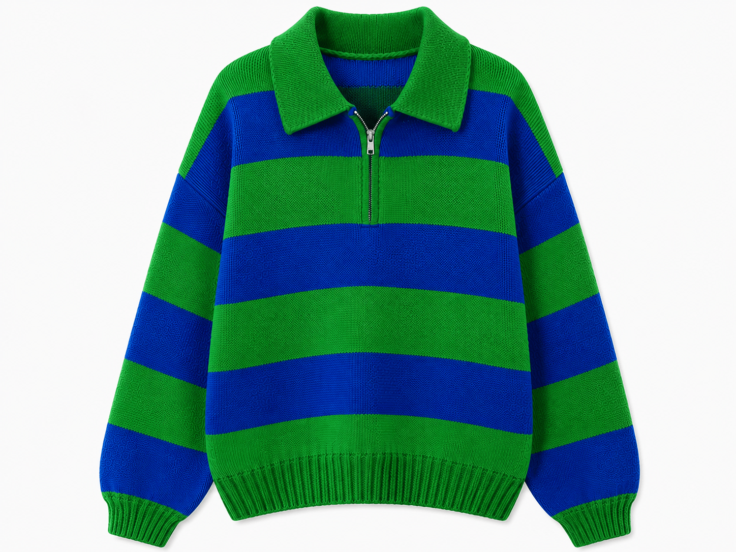 Gestreepte Oversized Sweater - La Femme Boutique
