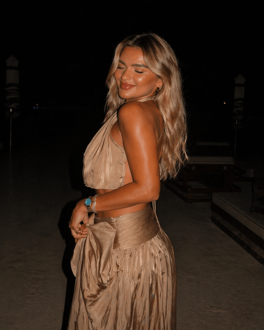 Golden Hour Satijn Set - La Femme Boutique