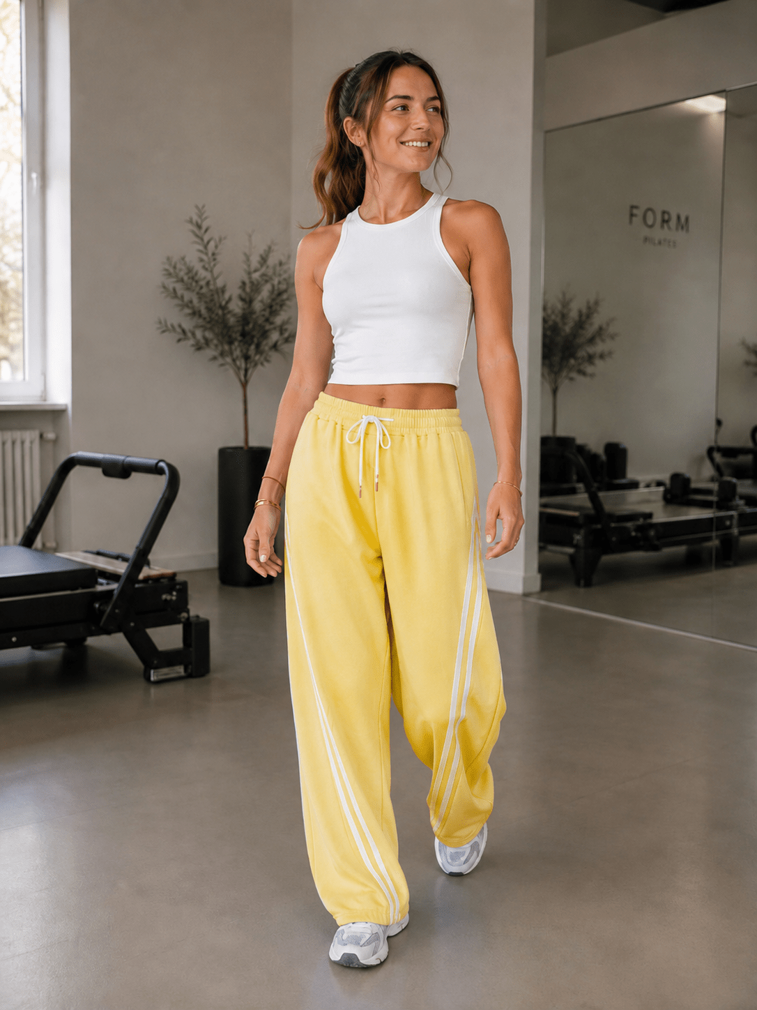 La Femme Jogging Yellow - La Femme Boutique