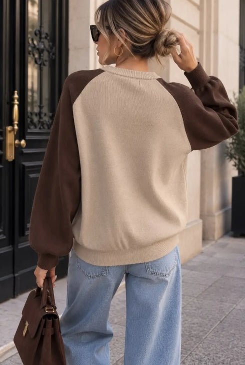 Léonie Sweater Taupe - La Femme Boutique