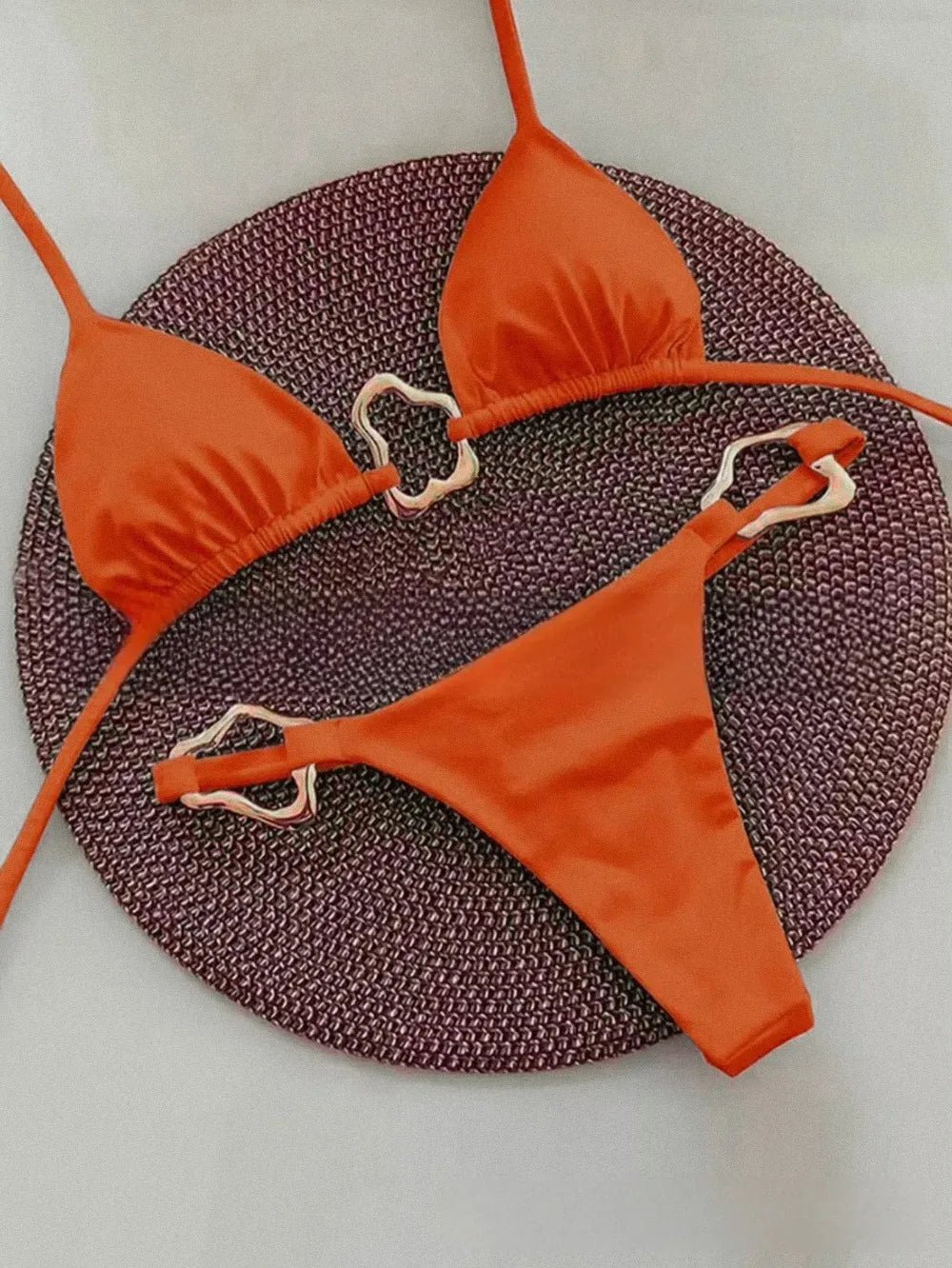Luxe Bikini Set Met Gouden Details - La Femme Boutique