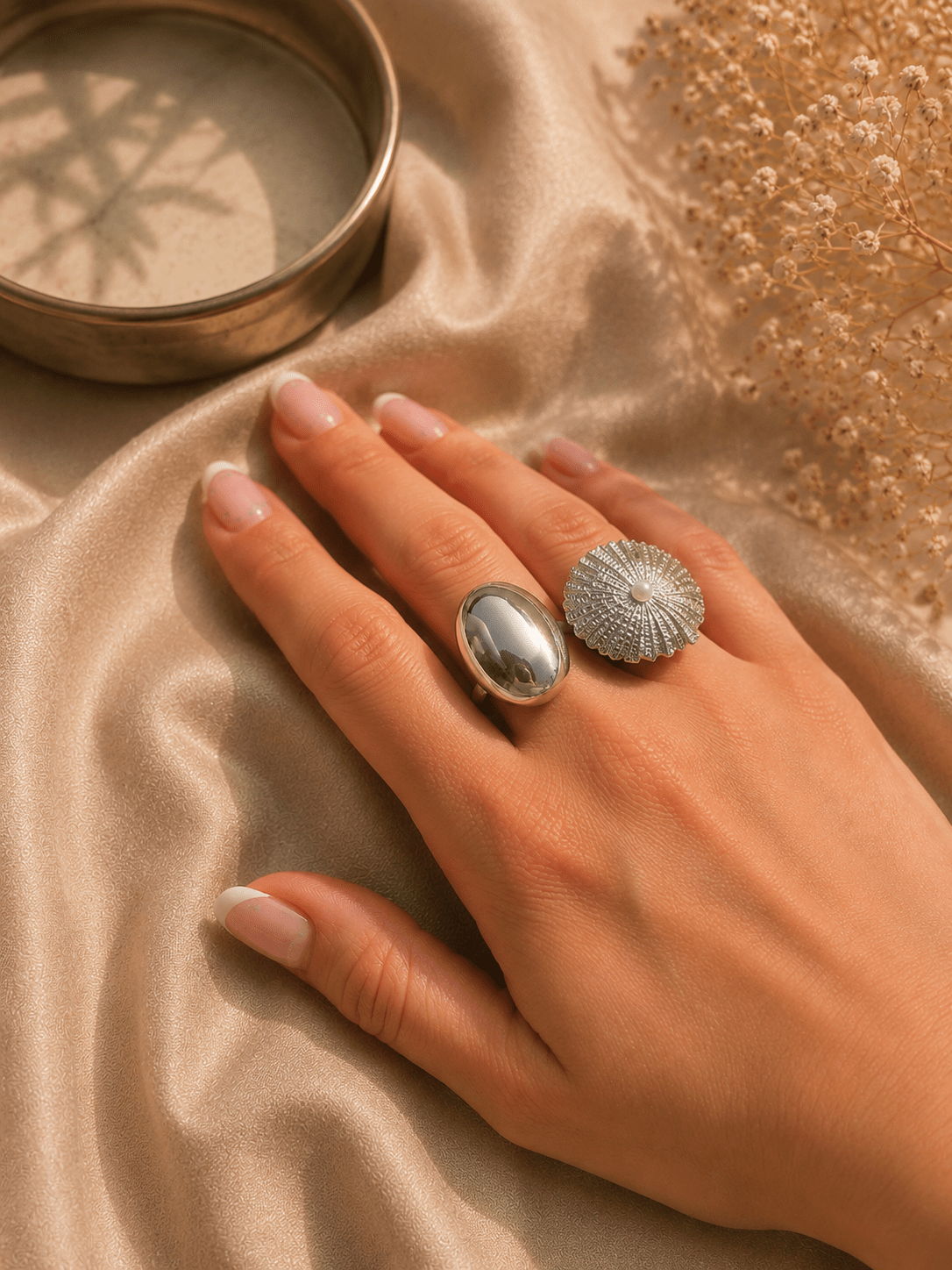 Verstelbare Zilverkleurige Ringen Set 4 - La Femme Boutique
